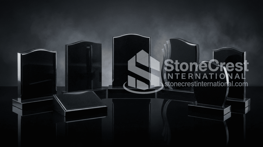 Absolute Black Granite Slabs for UK and France Memorial Manufacturers-specilist
