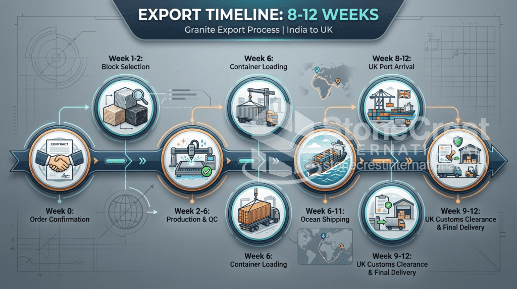 TimeLine Infographic - 8-12 weeks process